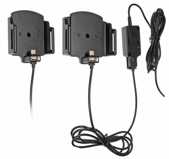 Uchwyt uniwersalny aktywny do instalacji na stałe do smartfonów bez futerału oraz w futerale lub etui o wymiarach: 62-77 mm (szer.), 9-13 mm (grubość)