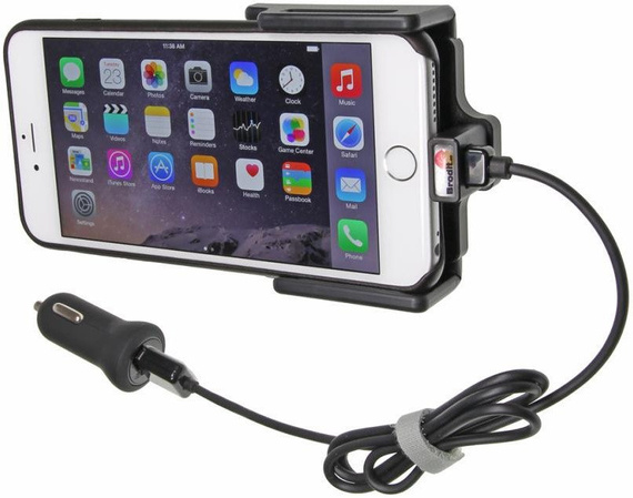 Uchwyt aktywny z kablem USB do Apple iPhone Xs w cienkim futerale