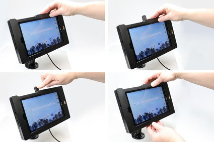 Brodit ochronna obudowa aktywna w wersji z kablem USB i ładowarką samochodową do LG G Pad F2 8.0 z systemem adaptacyjnym Active MultiMoveClip 