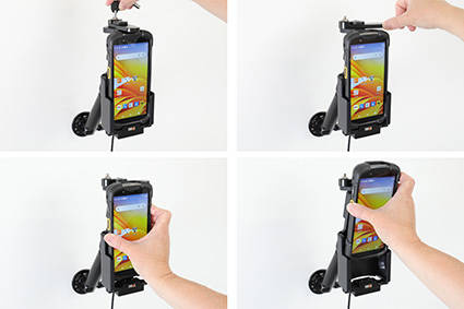 Zebra TC 73 aktywny uchwyt bazowy pod stałą instalcję 12/24V oraz z blokadą kluczykową