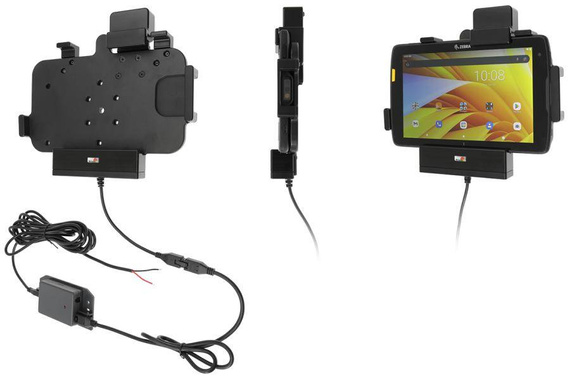 Uchwyt aktywny o wzmocnionej konstrukcji do Zebra ET40 8.0 z blokadą sprężynową.