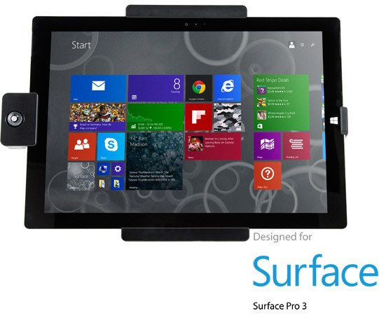 Uchwyt pasywny do Microsoft Surface Pro 3 z blokadą na kluczyk